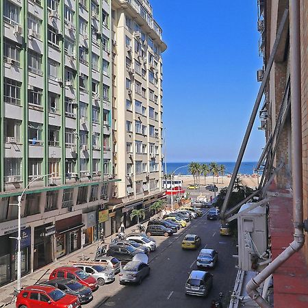 Studio moderno com vista lateral para o mar na quadra da praia em Copacabana! Rio de Janeiro Exterior foto
